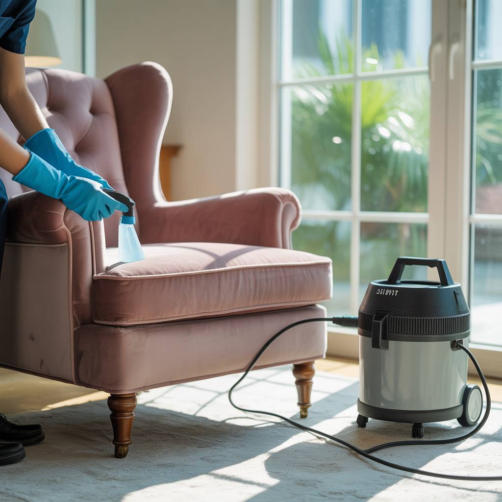 Dining chair cleaning